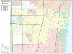 Deerfield Beach Digital Map Premium Style